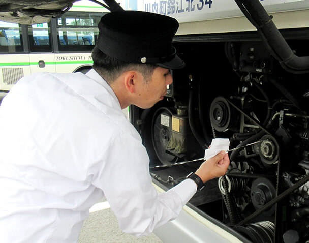 バス運転者（男性）のスケジュール